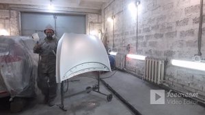 SEAT LEON - Покраска капота с двух сторон.
