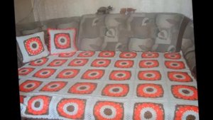 Вязаный плед из квадратов  Бабушкин квадрат