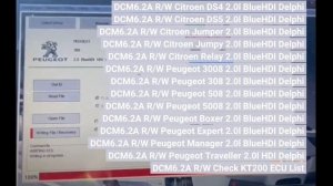 KT200 Read and Write PSA DCM6.2A Flash via OBD