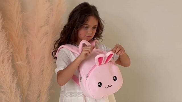 Рюкзак детский Плюш Ленд Зайка, с карманом, 21х20 см смотреть онлайн