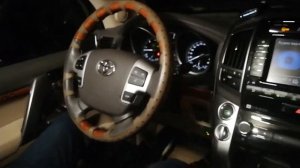 Чехол оплетка на руль. Toyota Land Cruiser 200. Через 3 часа.