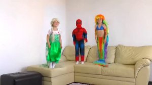 Five Bad Baby Jumping On The Bed Popula Nursery Rhymes for Children Simple Songs for kids Babies