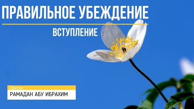 ПРАВИЛЬНОЕ УБЕЖДЕНИЕ | ВСТУПЛЕНИЕ смотреть онлайн