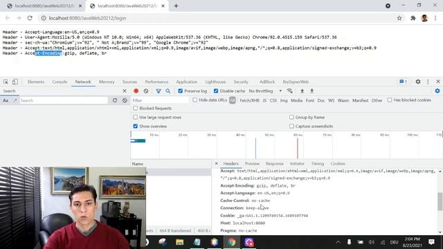 Servlets - Reading request Headers смотреть онлайн