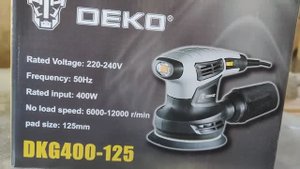Обзор на шлифмашинку DECO DKG400-125