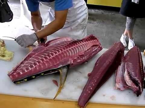 Разделка Тунца. Мальдивы. Super Fast Tuna Cutting