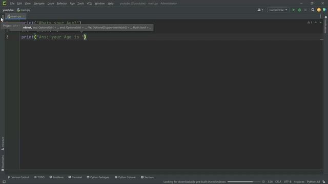text input in python with ztechlearning