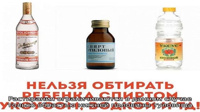 Пропорции для обтирания уксусом