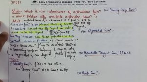 L82: Activation Function in Artificial Neural Network | Types, Importance | Artificial Intelligence