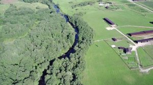 Река Кудеб от деревень Рычково и Пахомово до Китёнок. Полёт на SGRC F22 S2 Pro+