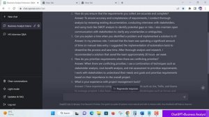 Chat gpt Explained - Business Analyst Interview Questions