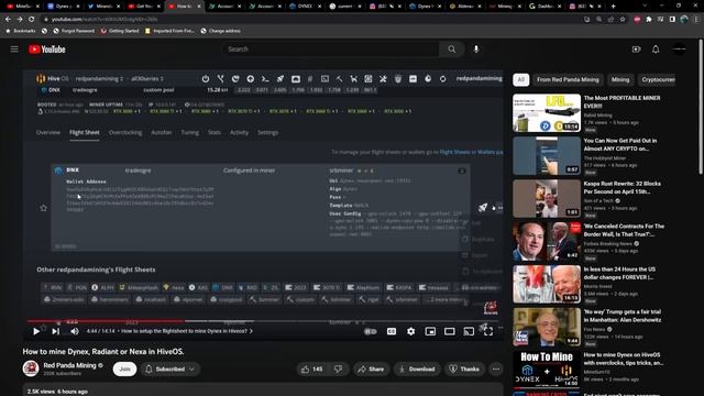 DYNEX web wallet back online, options besides the web wallet - GUI wallet and mining to Tradeogre смотреть онлайн