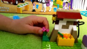 Распаковка и сборка набора Lego Friends, лего лошади и перевозки, обзор лего для девочек,