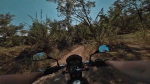 По роще на Bajaj boxer 150 UG