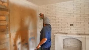 Декоративный кирпич из гипсокартона  ч.3 . окраска.