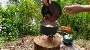 Велокухня | Лапша Яки Удон со свининой в походных условиях