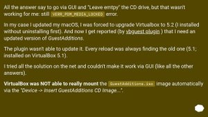VBox Guest Additions ISO can't be mounted because of VERR_PDM_MEDIA_LOCKED