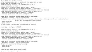 Ubuntu: dpkg: error processing package mysql-server (--configure)