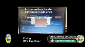 Fixing CPU Fan Error Message