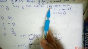 What is the mass of precipitate formed when 50 mL of 16.9% solution of AgNO_(3) is mixed with 50...