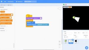 как сделать игру в скретч тёмная комната.