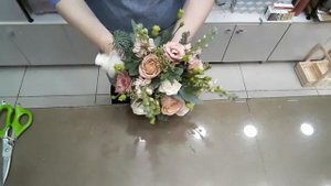 #Флористика Зимний свадебный букет цветов / Красивый букет для невесты