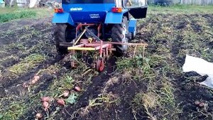 самодельный минитрактор копка картошки 2015 г