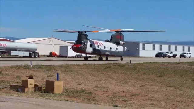 Billings Flying Service CH-47 Chinook, "416 FIRE" Operations at Durango Airport 6-2-2018 *READ DESC смотреть онлайн