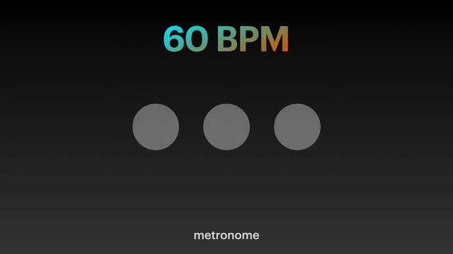 60 BPM - Metronome - 3/4 - Click смотреть онлайн