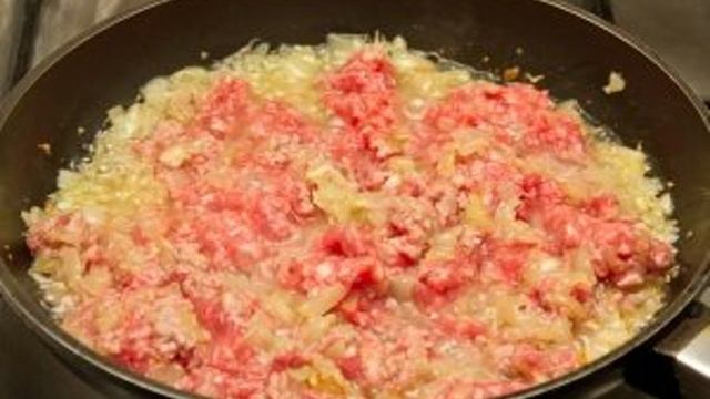 Острый фарш с овощами