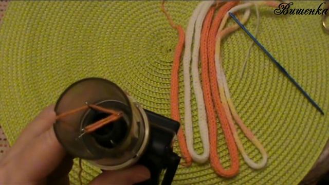 Вязание шнура с помощью мини-мельницы смотреть онлайн