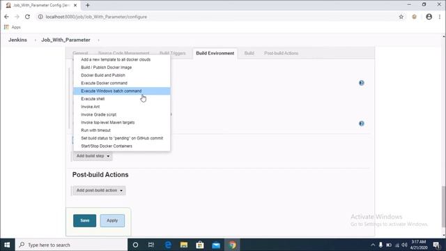 Jenkins parameter смотреть онлайн