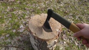 Усиление топорища вкладкой и обмоткой