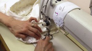 Пошив белого кружевного пальто, вметываем рукав Часть 5