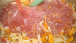 ТОЛСТОЛОБИК С ОВОЩАМИ ПОД ТОМАТНЫМ СОУСОМ В АВТОКЛАВЕ , ВЫП. 19/CHICKEN WITH VEGETABLES