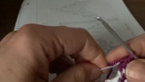 7. Тапочки тунисским крючком. Мысок.