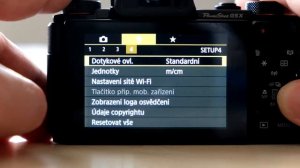 Canon G5 X - prohlídka menu