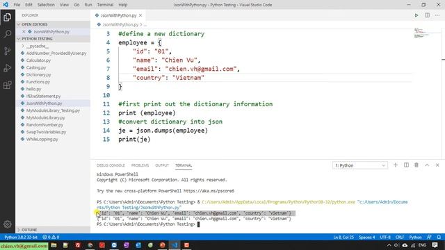 Python Code: #12 Work with JSON in Python