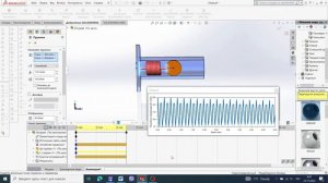 Исследование колебательного движения шарика в SolidWorks