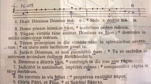 Antifona Gregoriana: REX  PACIFICUS, Ps. 109; Dixit Dominus. Studio Giovanni Vianini, It.