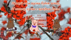 С днем Татьяны прикольное веселое с песней видео поздравление 25 января