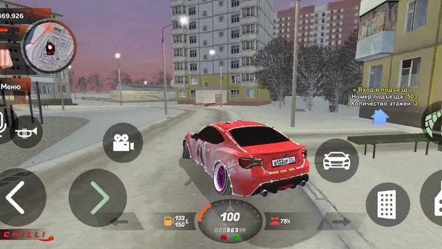 зимний дрифт на субару в бокк раша