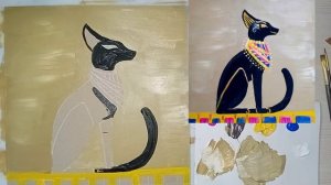 Интерьерная картина египетская кошка