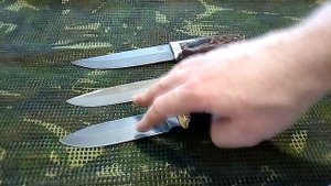 Такой разный Русский Нож: ножи Охота и Охотник в сталях 65х13, ХВ5 и D2. Эксклюзивный нож на заказ