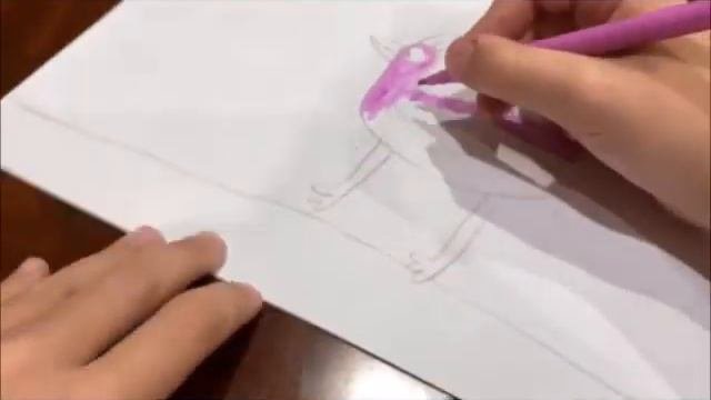 рисование птицы Опилы из игры GardenOfBanban