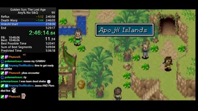 Golden Sun: The Lost Age Any% No S&Q Speedrun in 5:27:11 [PB] смотреть онлайн