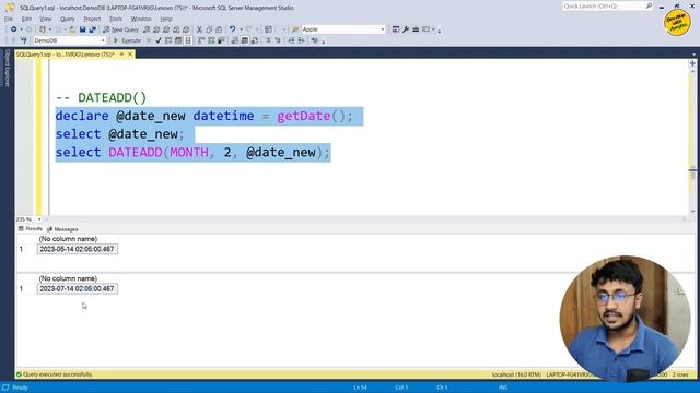 SQL Date Time Functions (Part-2) | Built-in Functions | SQL Server For Beginners - #22