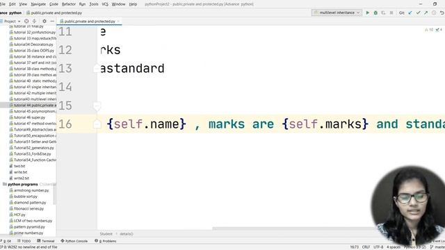 Python for ml Part 25 | Public ,protected and private in python  | ML Tutorial | ML for beginners