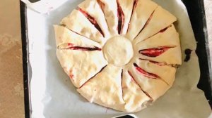 РОЖДЕСТВЕНСКАЯ ЗВЕЗДА ПИРОГ В ФОРМЕ ЦВЕТКА, ГОТОВИМ ВМЕСТЕ