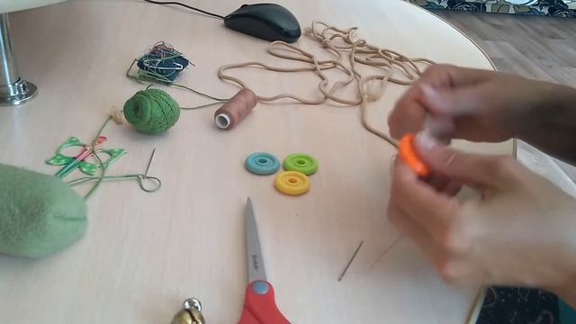 Игрушка-погремушка для кошек/котят/котов  своими руками из подручных средств DIY